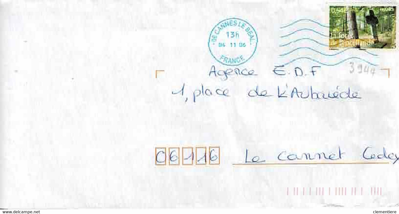 TP N° 3944 Seul Sur Enveloppe De Cannes Le Béal - 1961-....