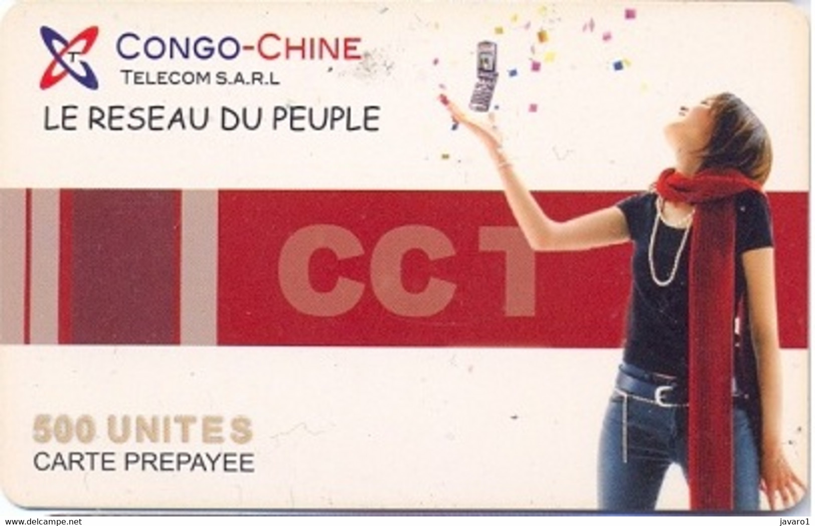 ZAIRE : CON01 500u CONGO-CHINE Sarl CTT USED - Kongo