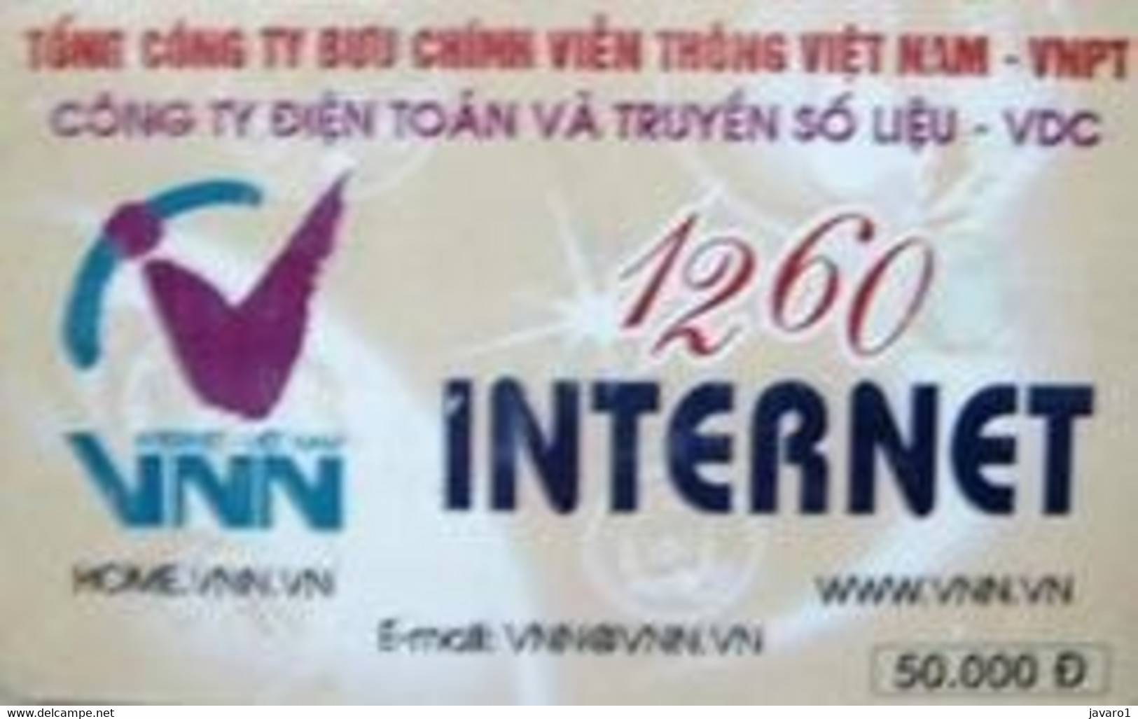 VIETNAM : CHIP_3 50.000D INTERNET USED - Vietnam