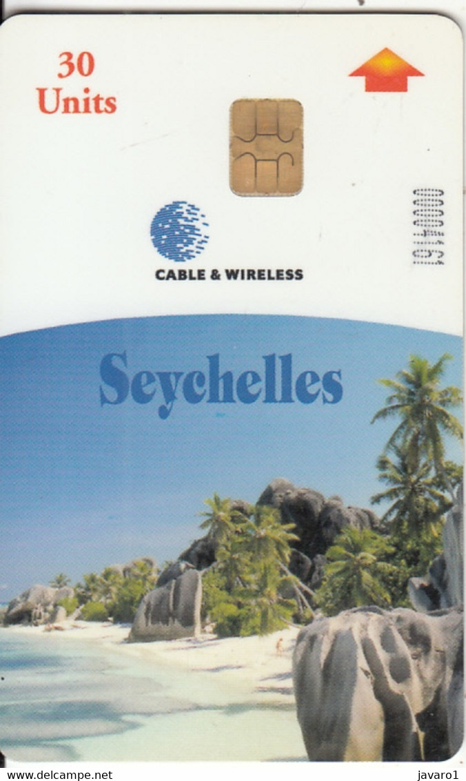 SEYCHELLES : SEYS03 30 Anse Source D(Argent , LA Digue Rev. No Code USED - Seychelles