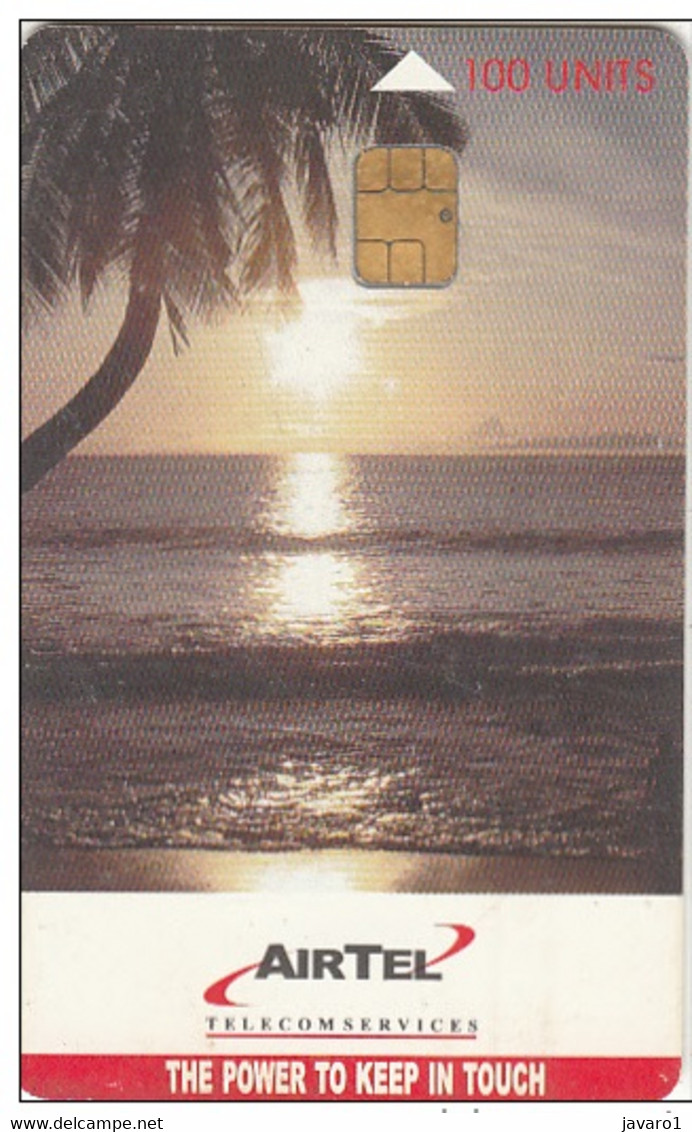 SEYCHELLES : SEYA02 100u AIRTEL  Sunset USED - Seychelles