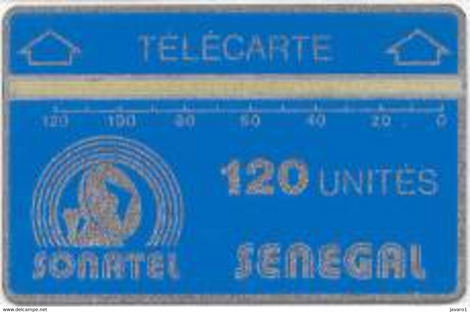 SENEGAL : SEN03 120 U No Notch 2/4 Mm Blue MINT - Senegal