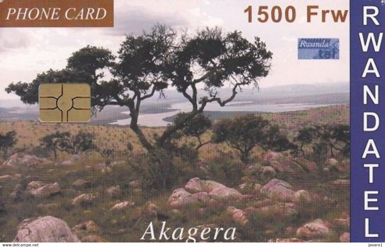 RWANDA : RWA-04 1500 FrW  Akagera Tree USED - Rwanda