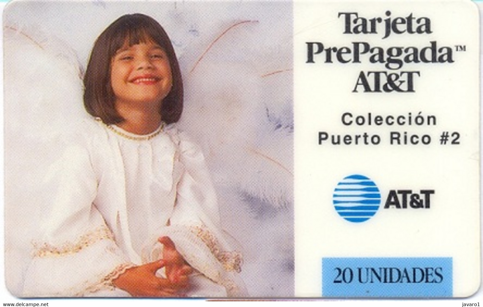 PUERTORICO : PRIA4X 20u Child As An Angel  AT+T USED - Puerto Rico