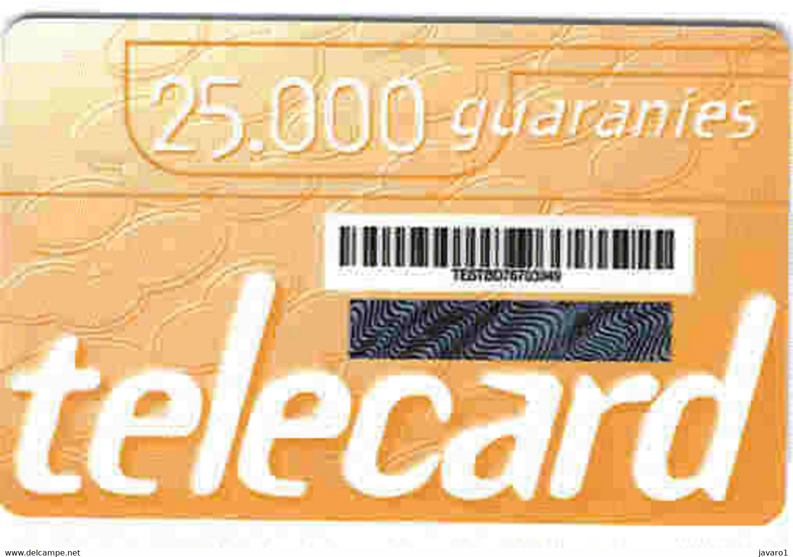 PARAGUAY : PARR01 25000 Guaranies Telecel GSM 1st. Ed. USED Exp: MAYO DE 1999 - Paraguay