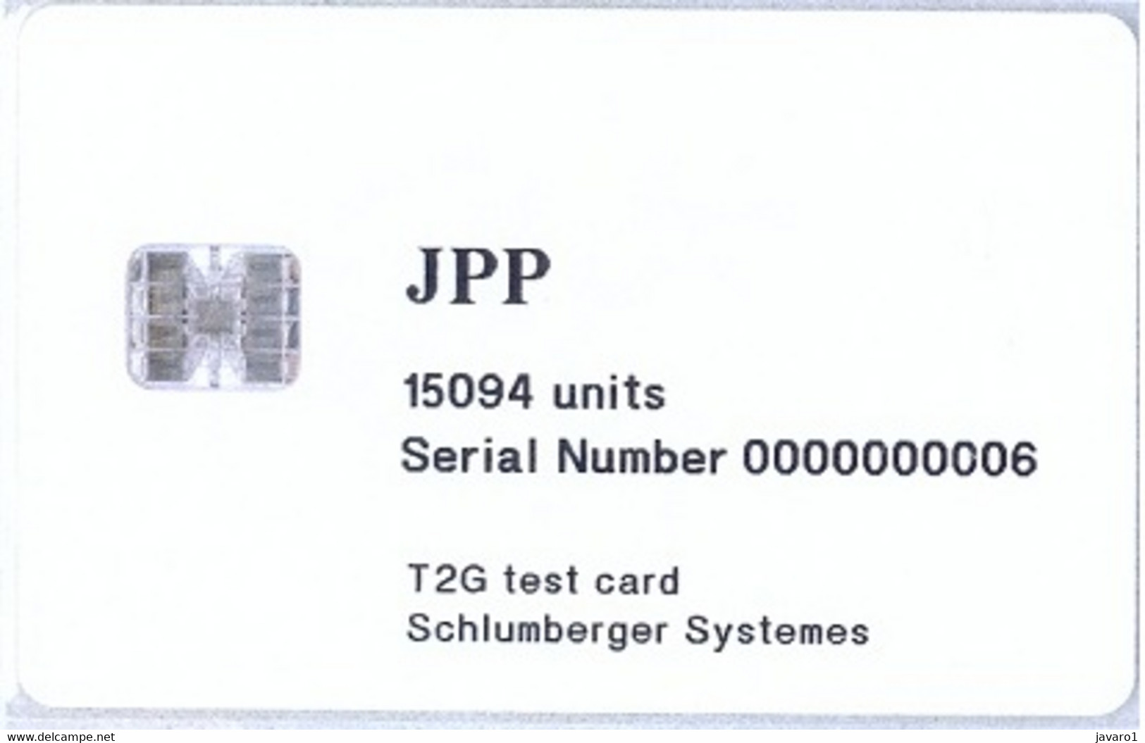 JORDANIA : JORT3 JPP 15094units White Card SI7 USED - Jordan