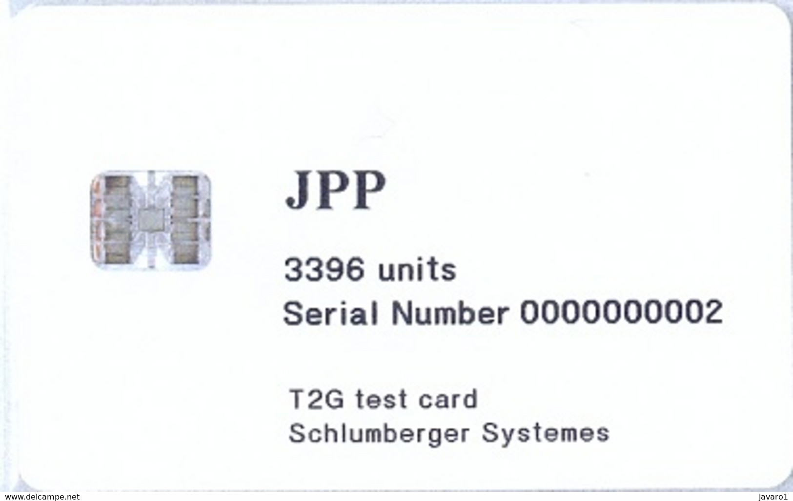 JORDANIA : JORT1 JPP  3396units White Card SI7 USED - Giordania