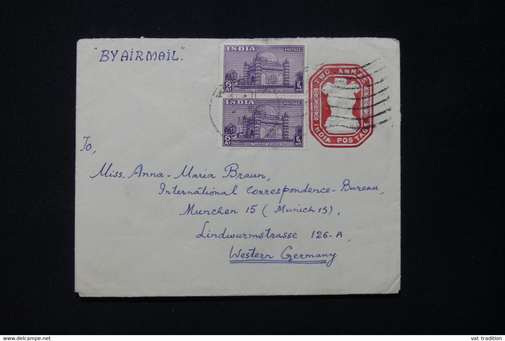 INDE -Entier Postal + Compléments De New Delhi Pour L'Allemagne - L 82918 - Briefe