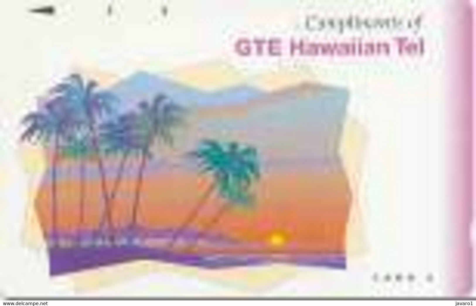 HAWAI : HAW33 CARD 3 Compls. Of HAWAIAN TELECOM Black Arrow MINT - Hawaii