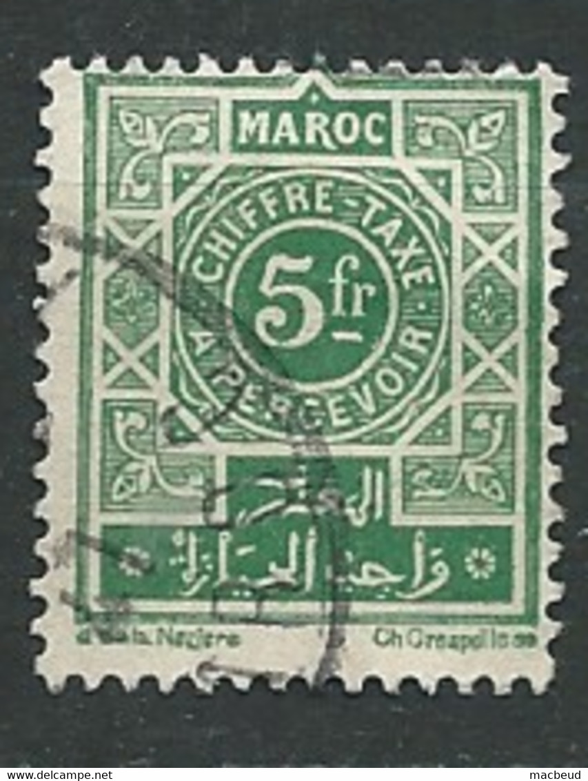 Maroc   Taxe  - Yvert N° 51 Oblitéré        -  Lr 33830 - Portomarken