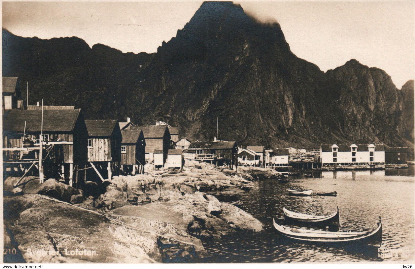 Norway (Norge, Norvège) Svolvær Lofoten - Ed. Mittet & Co. - Carte-photo N° 210 Non Circulée - Norvegia