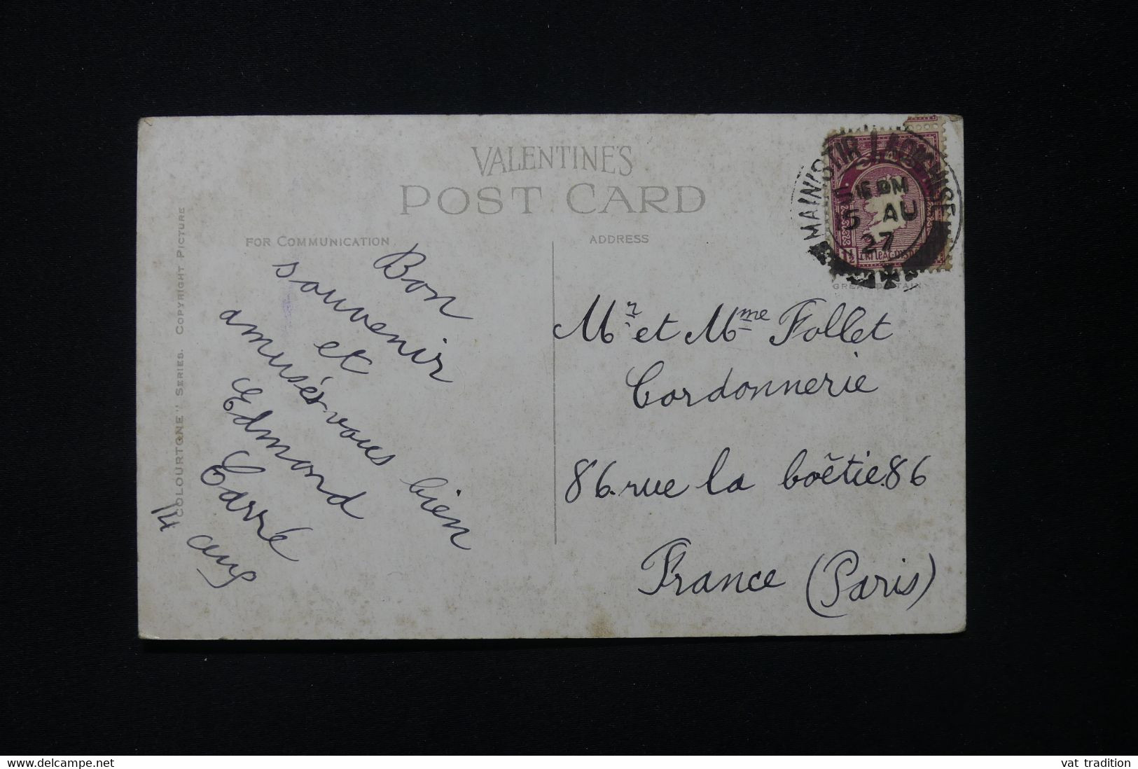 IRLANDE - Oblitération De Mainistir Sur Carte Postale En 1927 Pour La France - L 82949 - Briefe U. Dokumente
