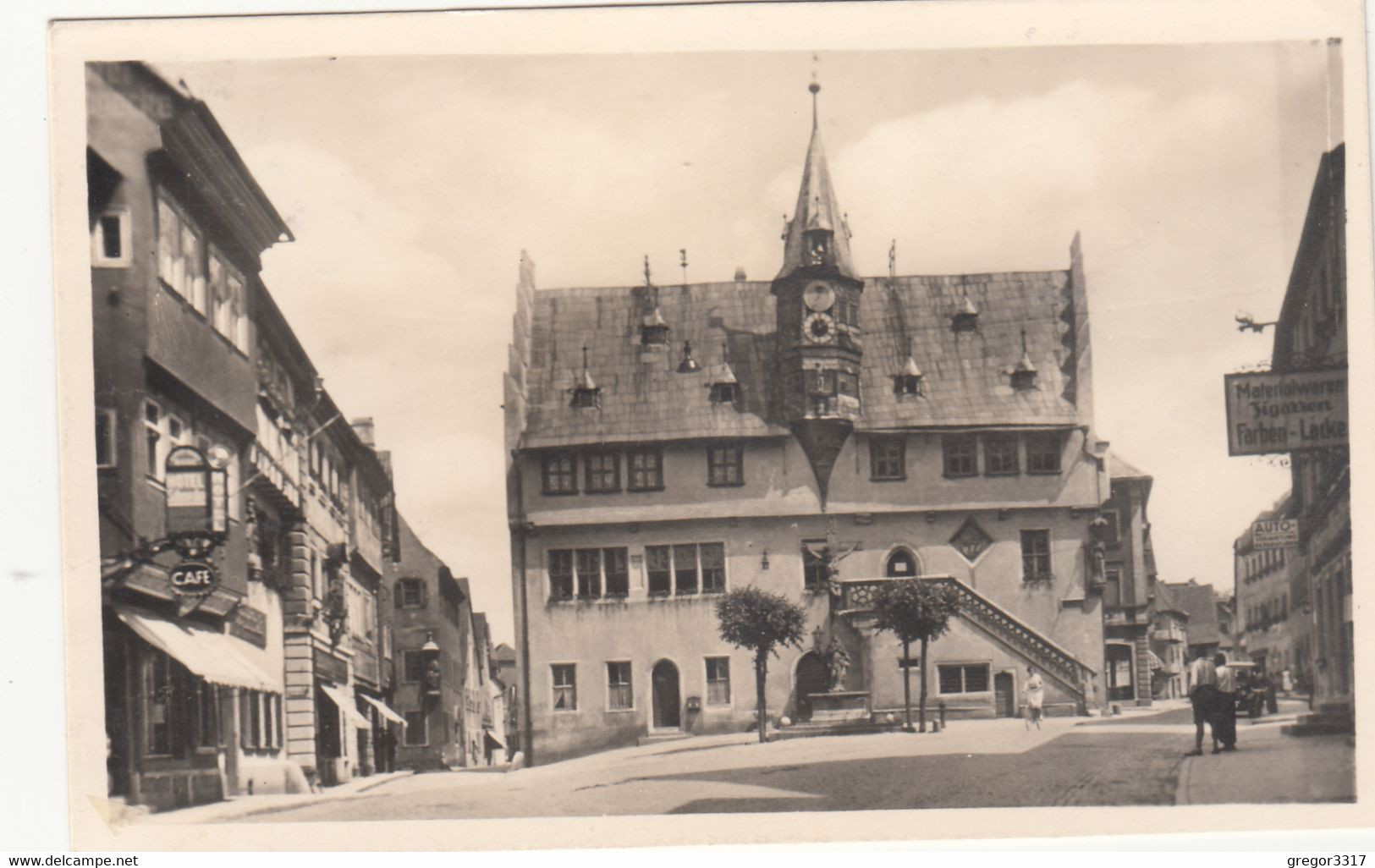 824) OCHSENFURT A. M. - RATHAUS Und Tolle Alte DETAILS 1936 U. Cafe TOP !! - Ochsenfurt