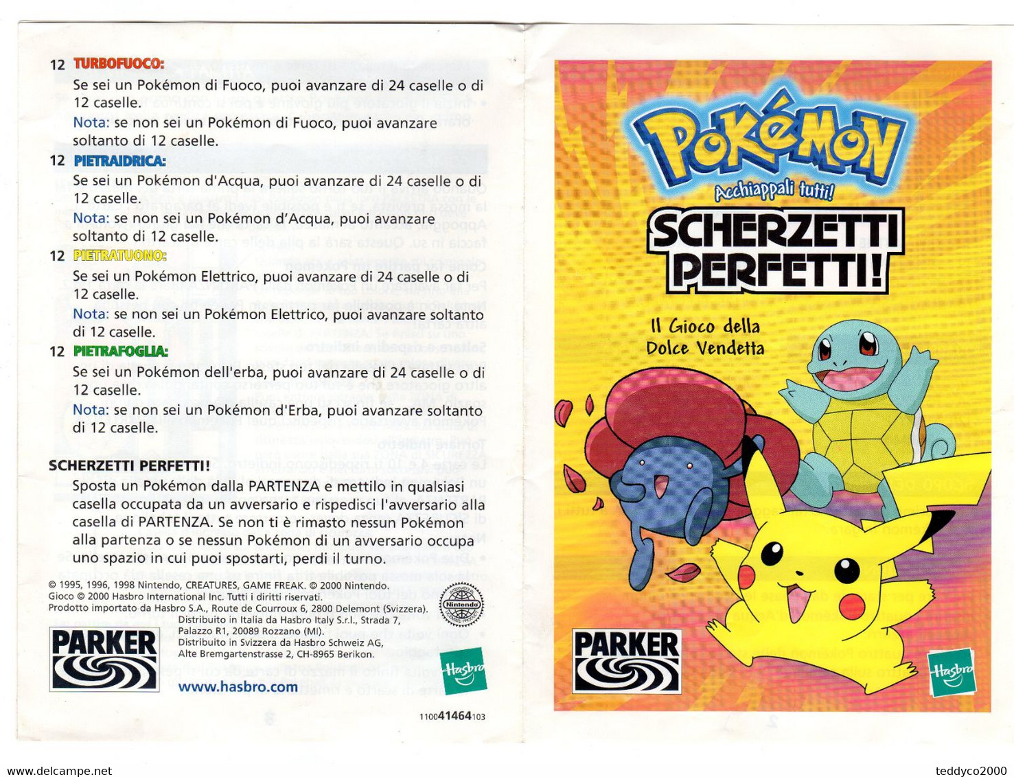 PoKéMoN Scherzetti Perfetti E Tre Carte - Manga