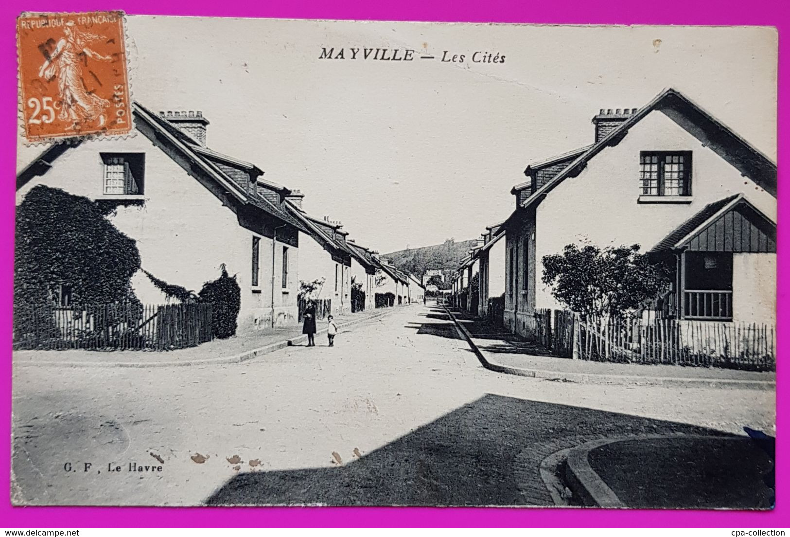 Cpa Mayville Les Cités Carte Postale 76 Seine Maritime Rare Proche Harfleur Gonfreville L'Orcher Le Havre - Harfleur