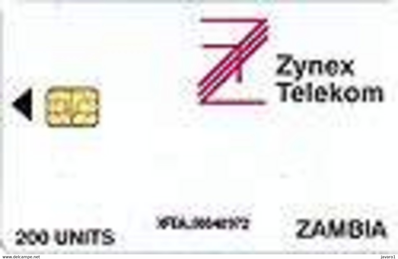 ZAMBIA : ZAM03 200u Zynex LOGO Black USED - Zambie