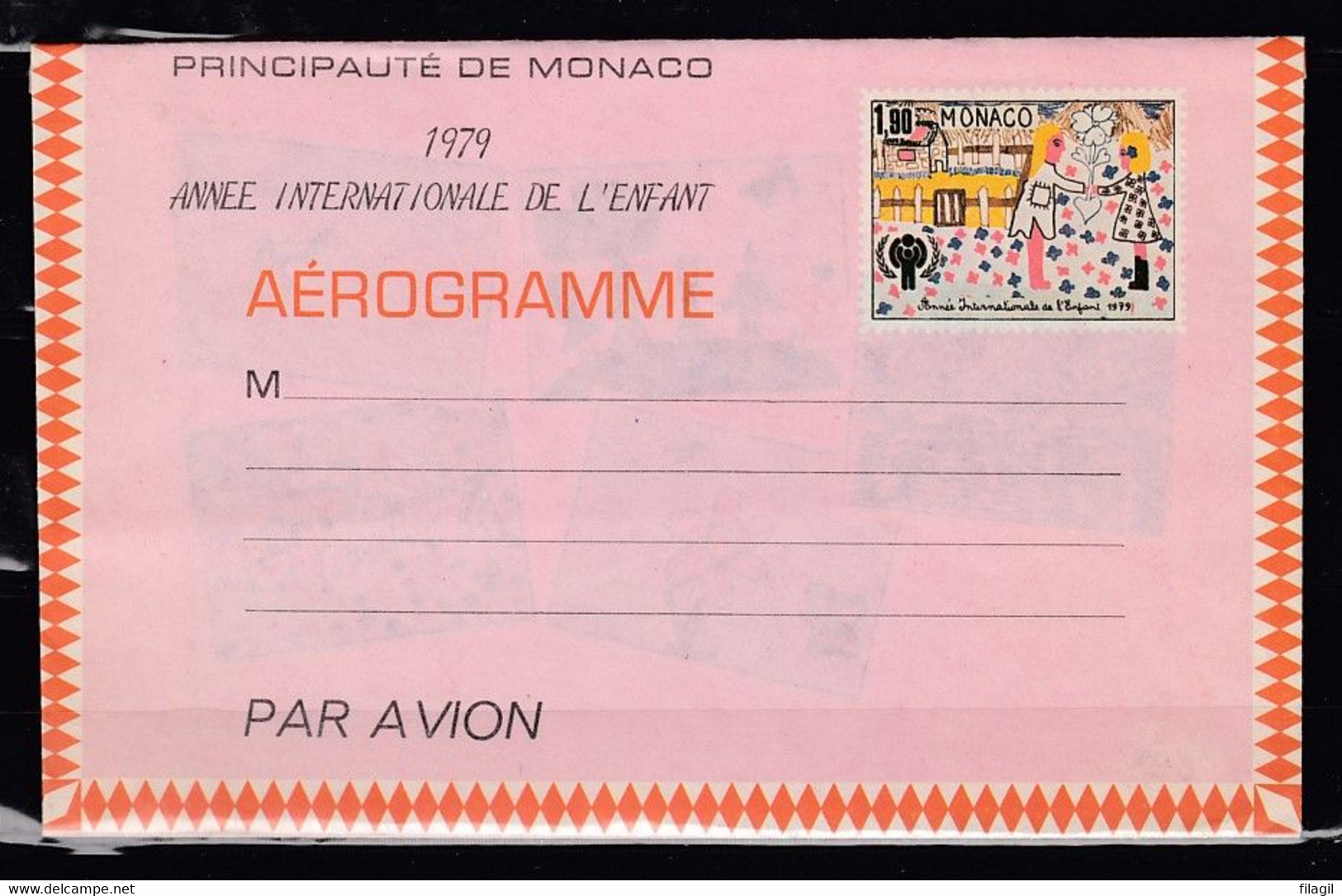 Principauté De Monaco 1979 Aerogramme - Cartas & Documentos