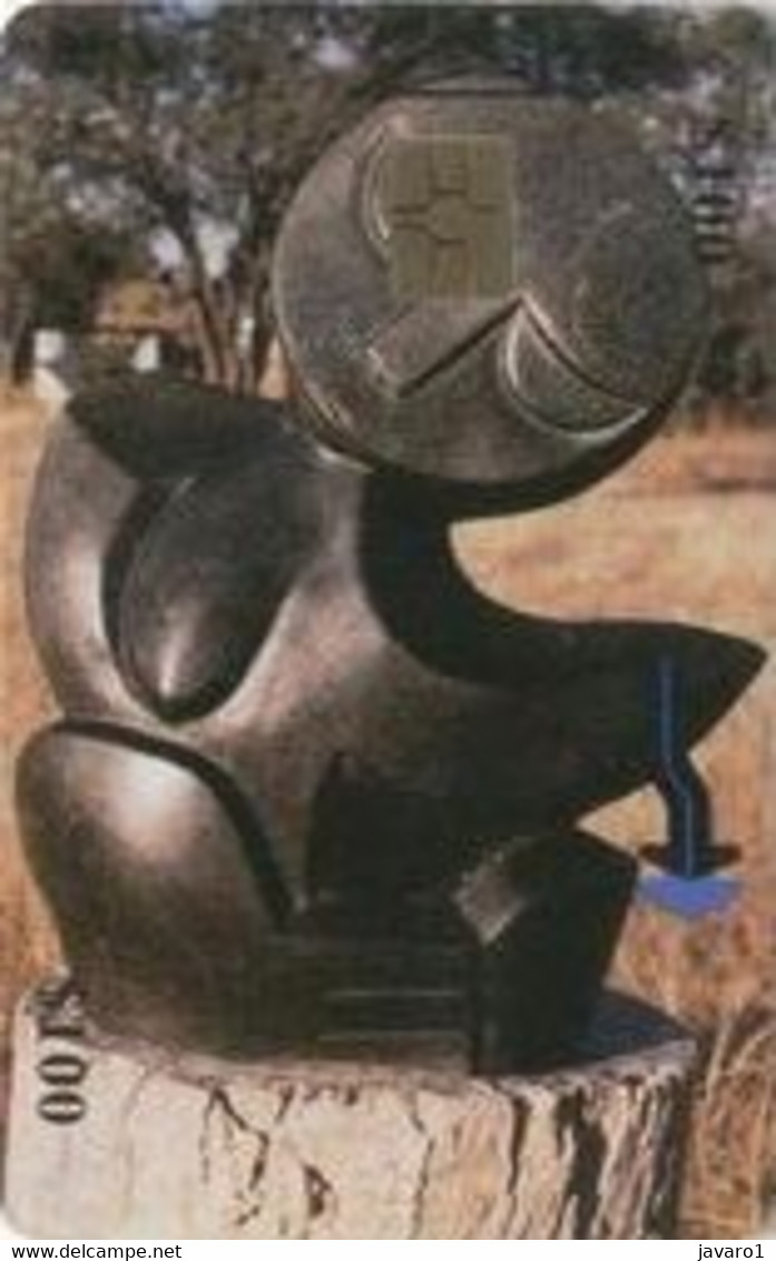 ZIMBABWE : ZIM38 $100 Sculpture E. Rukodzi USED - Zimbabwe