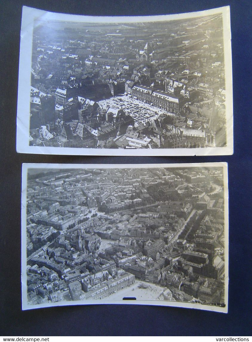 2 X PHOTOGRAPHIE AERIENNE Ancienne 1919 : PLACE KLEBER / STRASBOURG / ALSACE / BAS RHIN - 67 - Plaatsen
