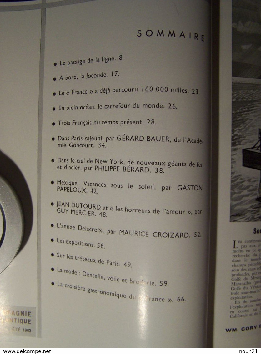 FRANCE - Via French Line N° 11 Eté 1957 - Revue De La Compagnie Générale Transatlantique - Tourism & Regions