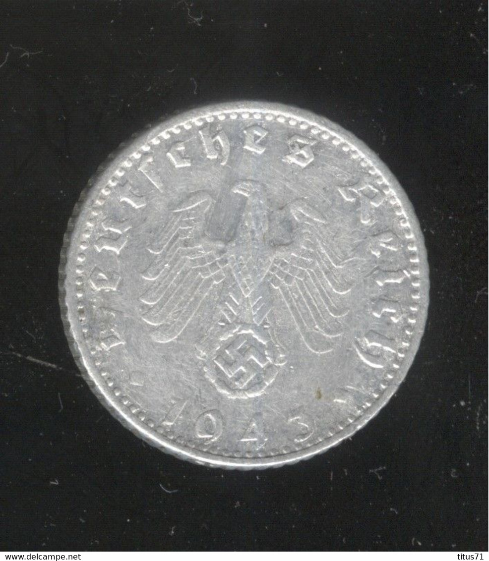 50 Pfennig  Allemagne/Germany 1943 A - 50 Reichspfennig