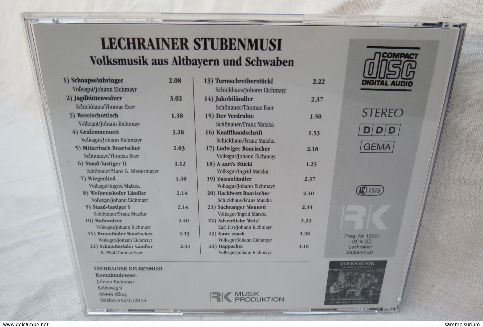 CD "Lechrainer Stubenmusi" Volksmusik Aus Altbayern Und Schwaben - Autres - Musique Allemande
