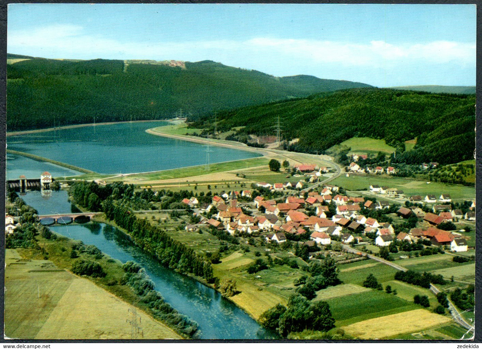 D1274 - Affoldern Edertal - FOTU Verlag - Luftbild Luftaufnahme - Edersee (Waldeck)