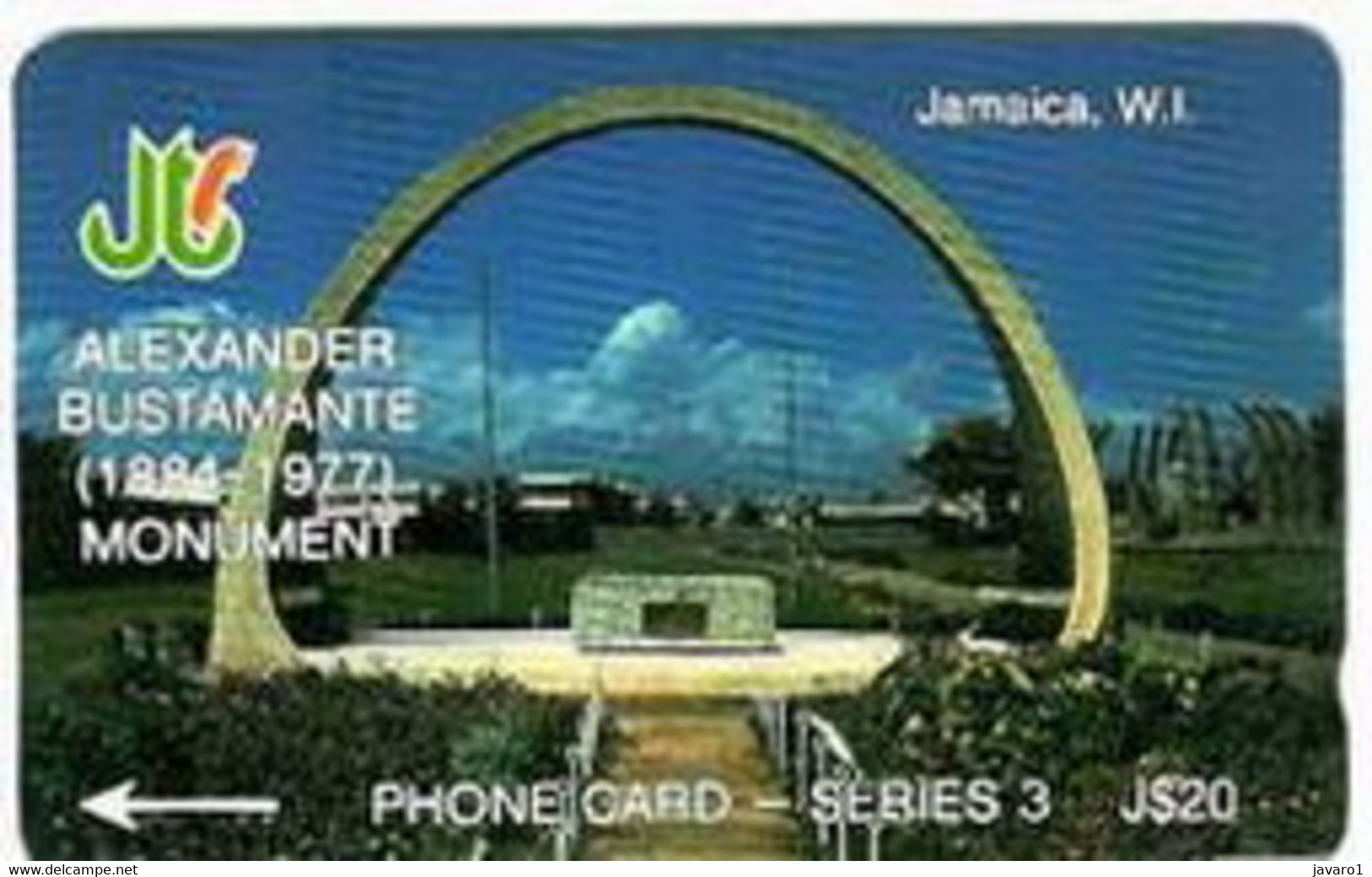 JAMAICA : 014B J$ 20 ALEXANDER BUSTAMA 14JAMB USED - Jamaïque