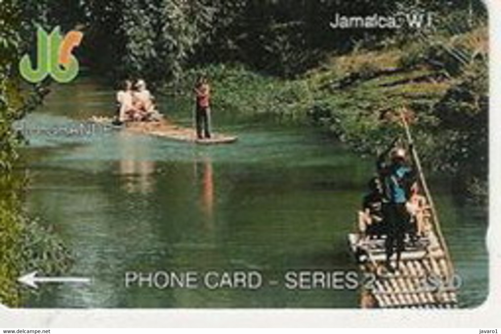 JAMAICA : 005E J$ 20 RIO GRANDE (SER.2) USED - Giamaica