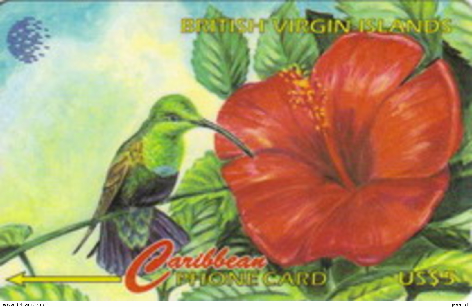 BVI : 067A $5  Humming Bird USED - Isole Vergini