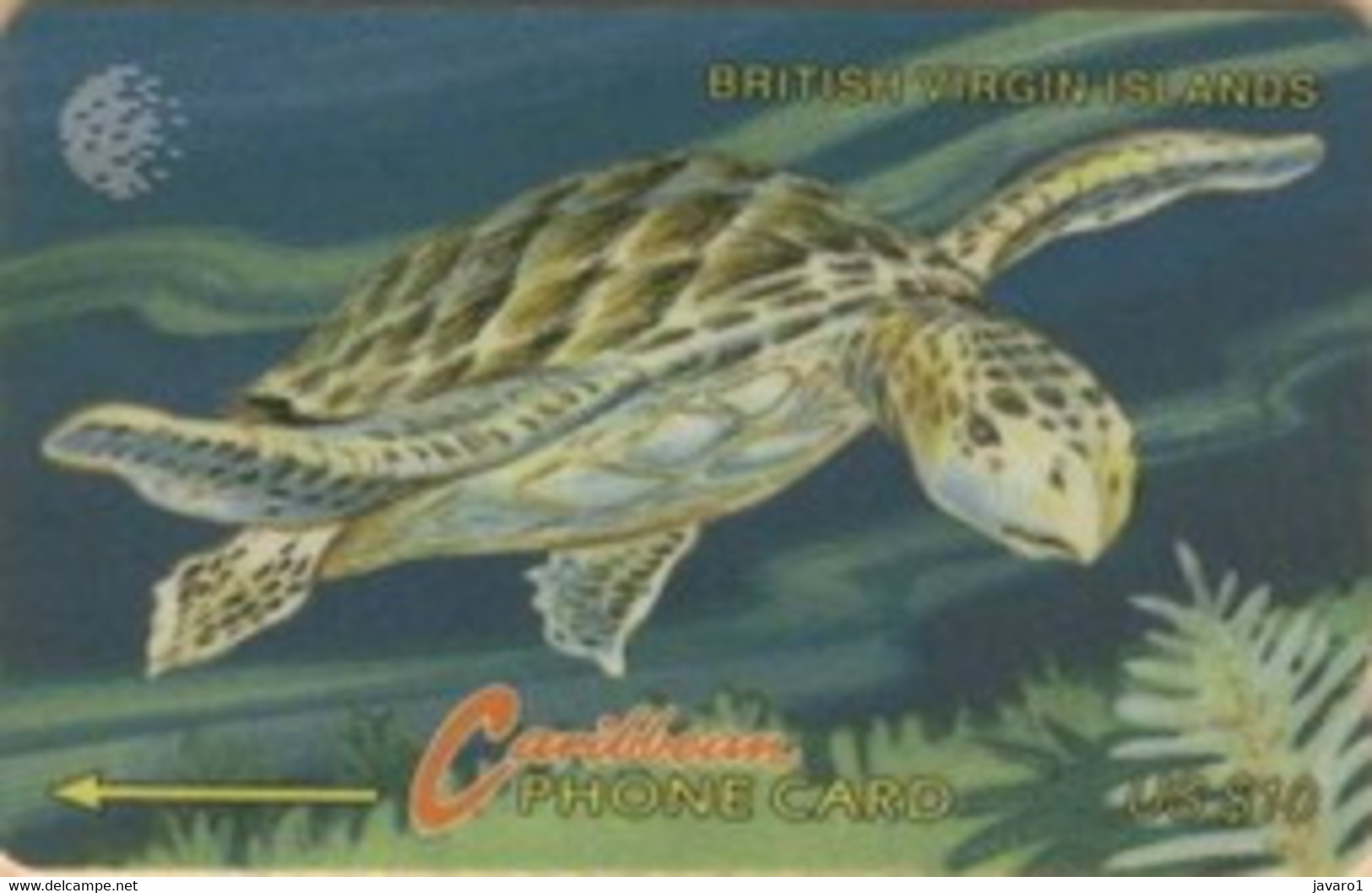 BVI : 019C EC$10 Turtle    English  NO CONTROL  DUMMY MINT - Jungferninseln (Virgin I.)