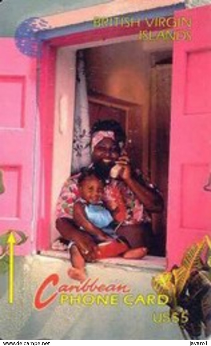 BVI : 010B EC$5  WOMAN AND CHILD USED - Virgin Islands