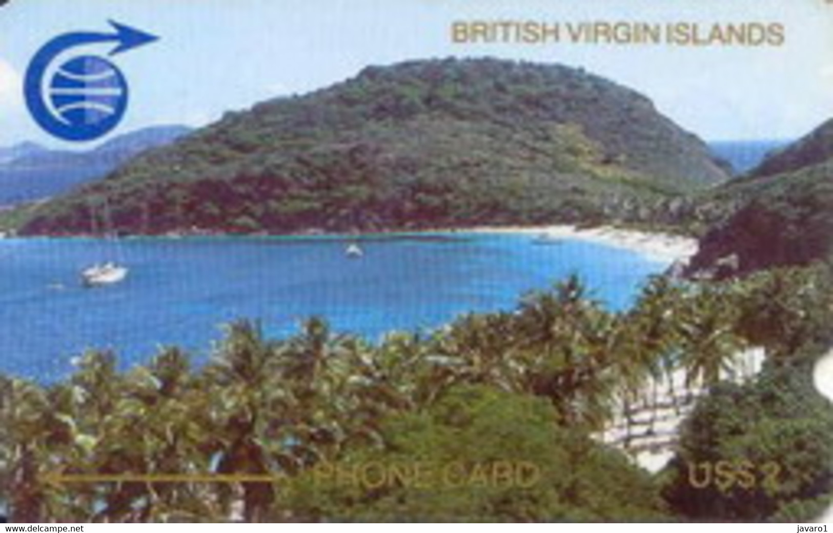 BVI : 002B US$5  (small Notch) USED - Virgin Islands