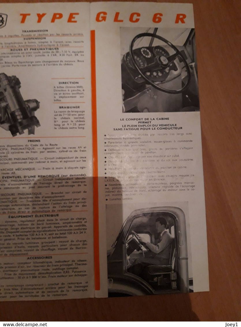 Notice Technique Berliet Camion Rapide Avec Plan Chassis Type 55 - Altri Disegni