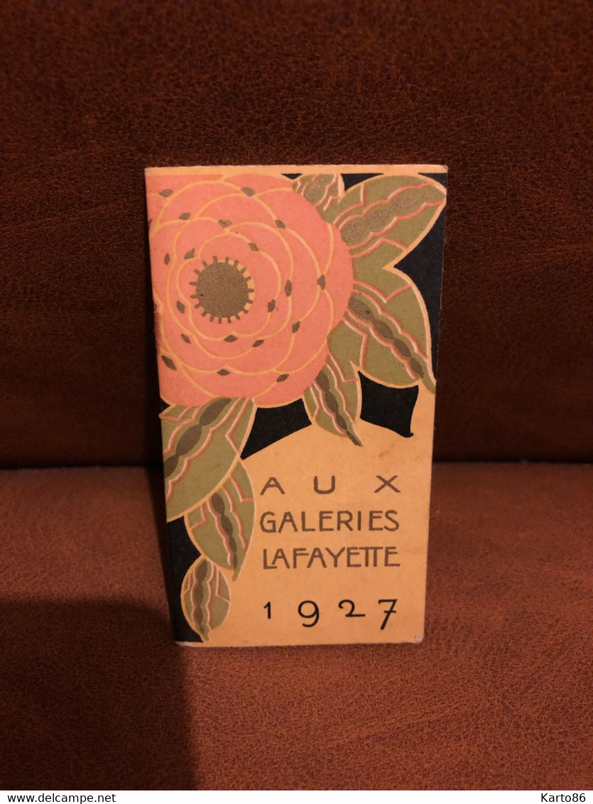 Aux Galeries LAFAYETTE * Petit Calendrier Illustré 1927 * Art Nouveau Jugendstil * Calendar Almanach Lafayette - Petit Format : 1921-40