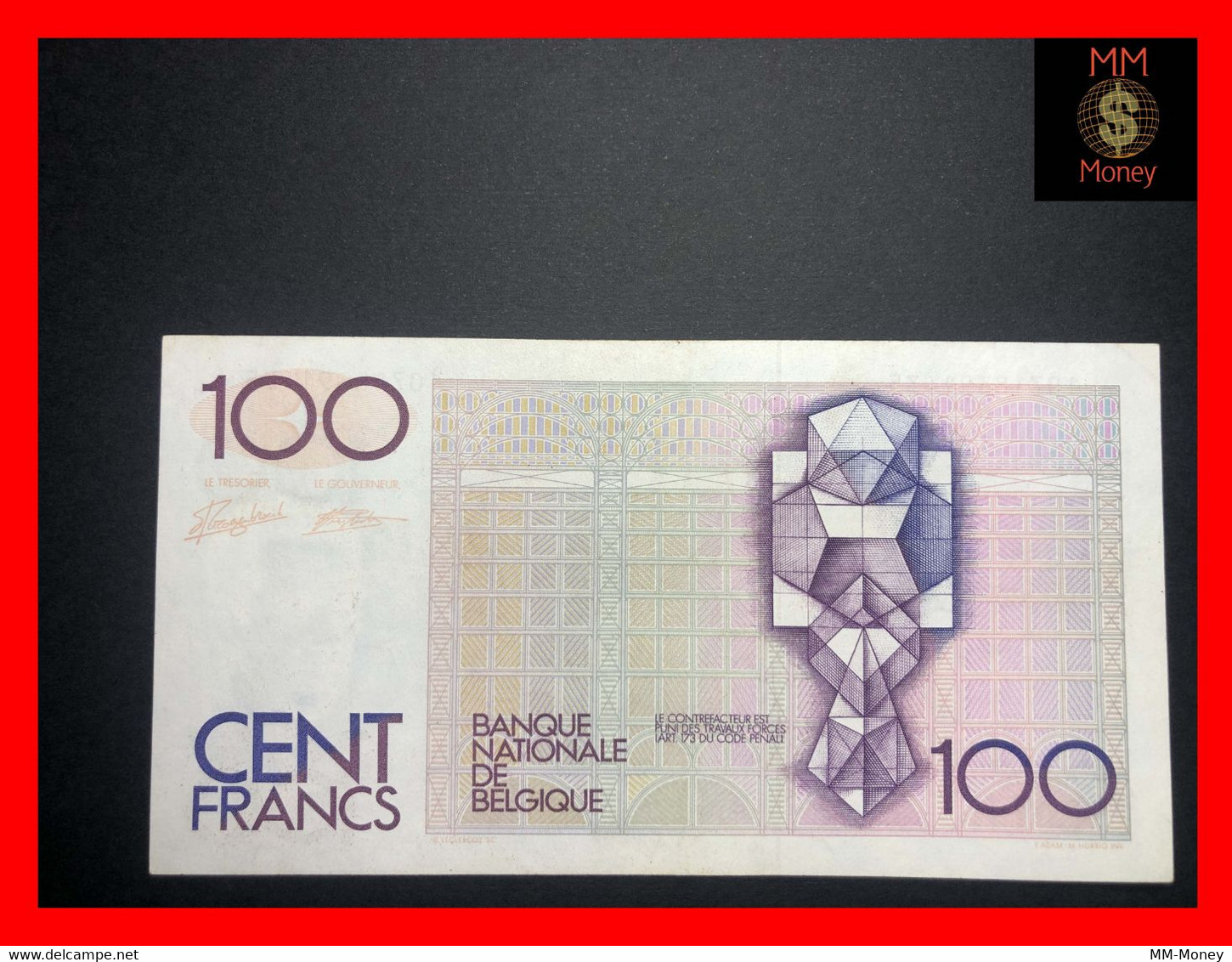 BELGIUM 100 Francs 1982  P. 142 Sig.  Droggenbroek-Verplaetse  XF - 100 Frank