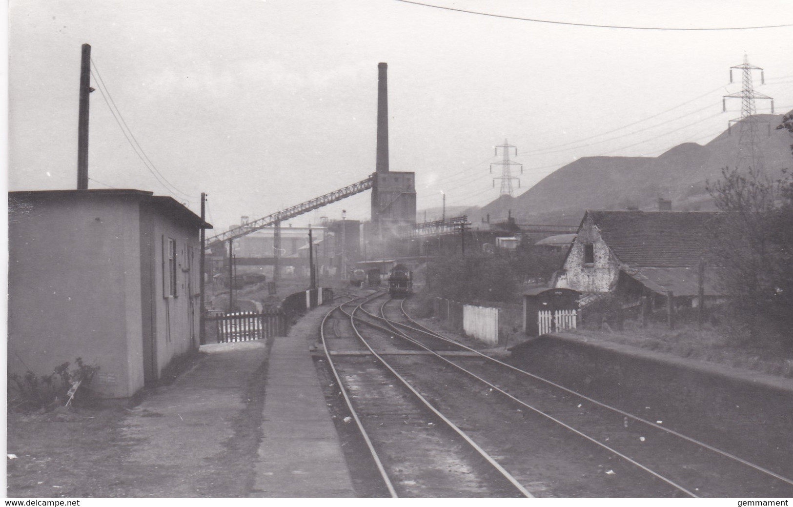 TRETHARRIS  STATION/COLLIERY. REPRINT PHOTO - Monmouthshire