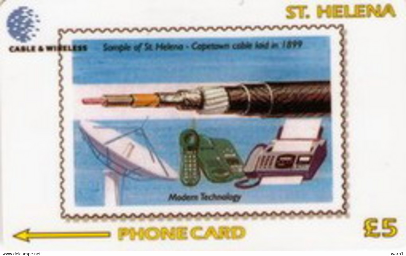 STHELENA : STH31 L.5  Capetown Cable In 1999 MINT - Sainte-Hélène