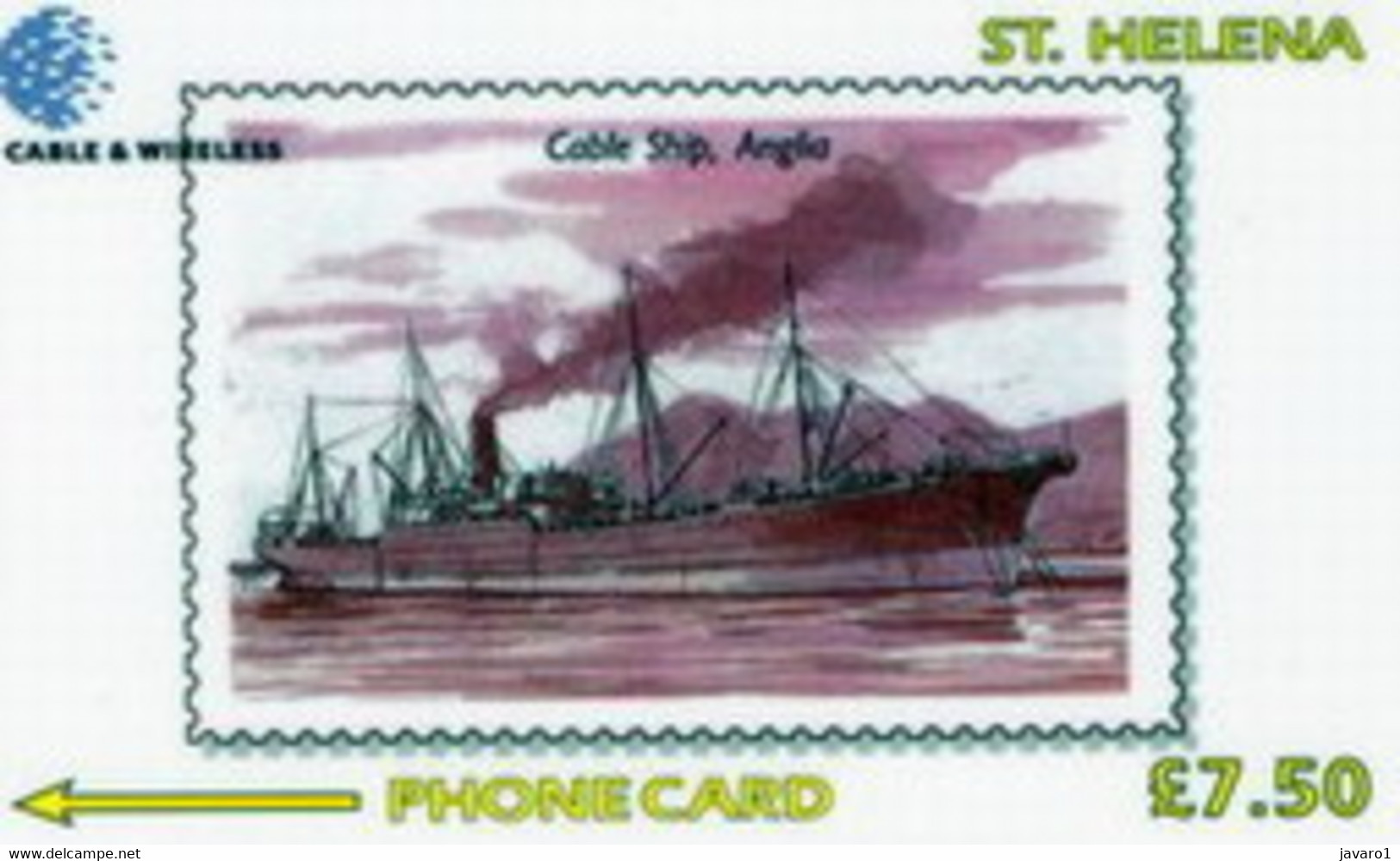 STHELENA : STH32 L.7.5Cable Ship , Anglia MINT - Sainte-Hélène