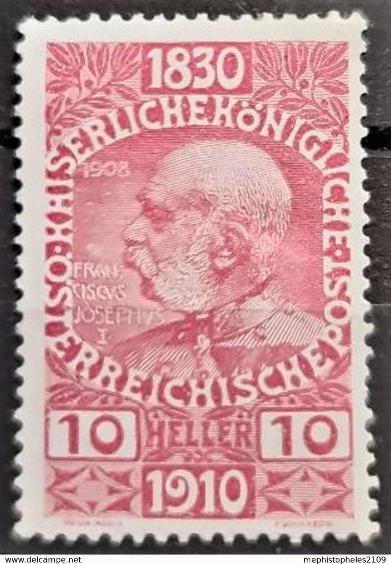 AUSTRIA 1910 - MLH - ANK 166 - 10h - Neufs