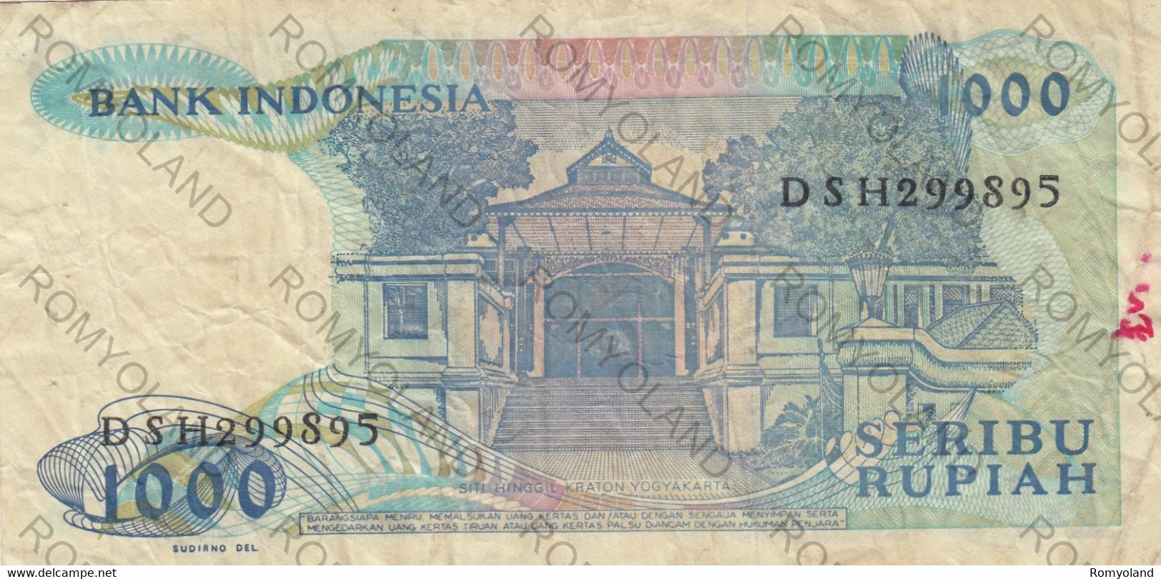 BANCONOTE 1000 RUPIAN INDONESIA - Indonésie