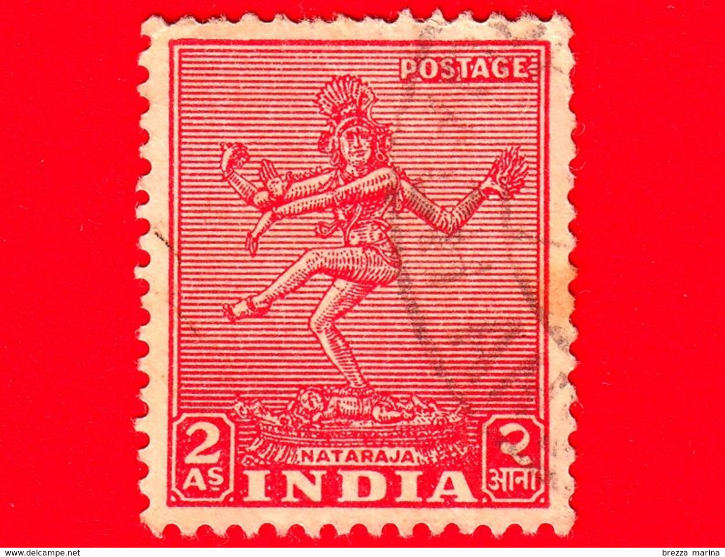 INDIA - Usato - 1949 - Monumenti - Nataraja - 2 - Gebraucht