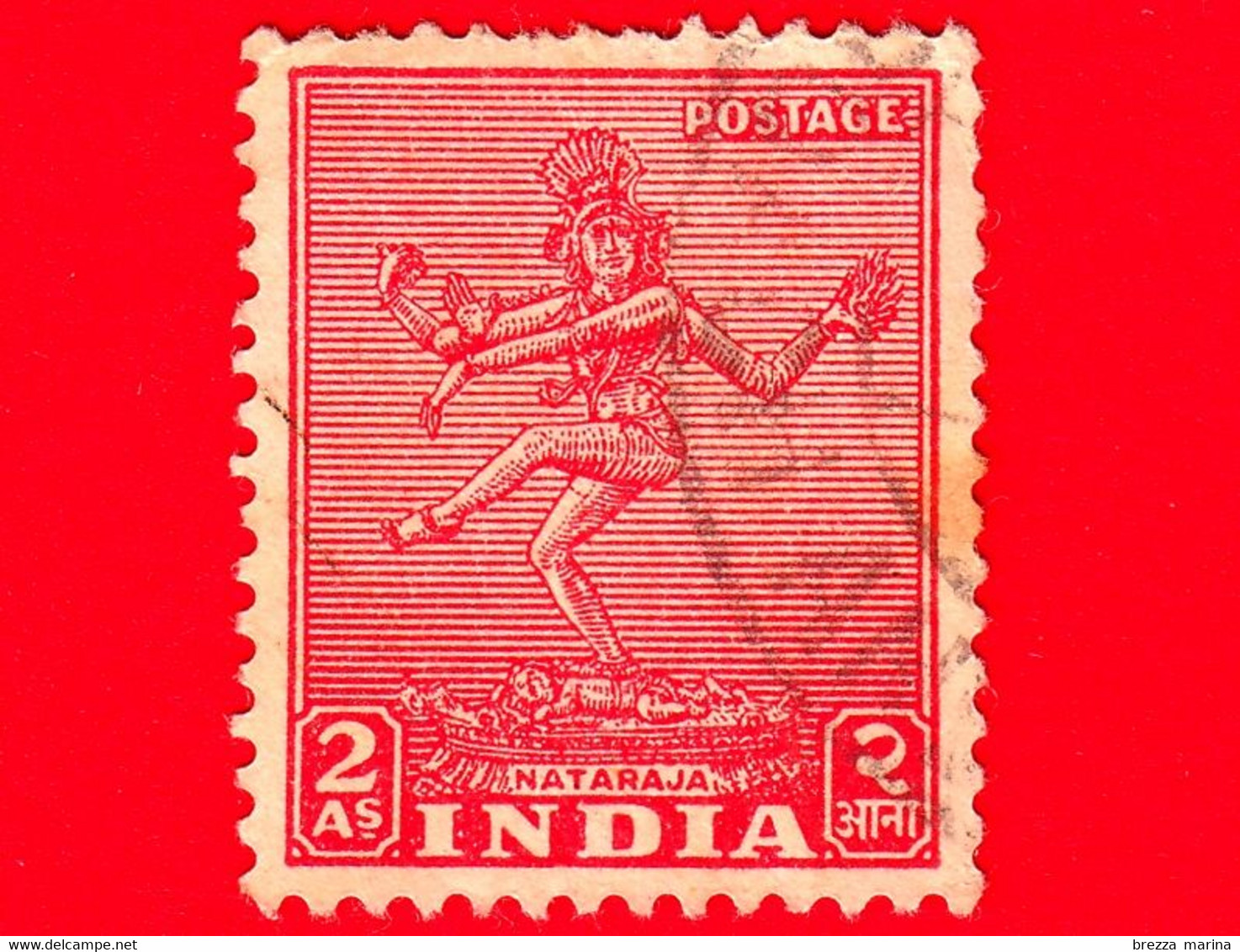 INDIA - Usato - 1949 - Monumenti - Nataraja - 2 - Gebruikt