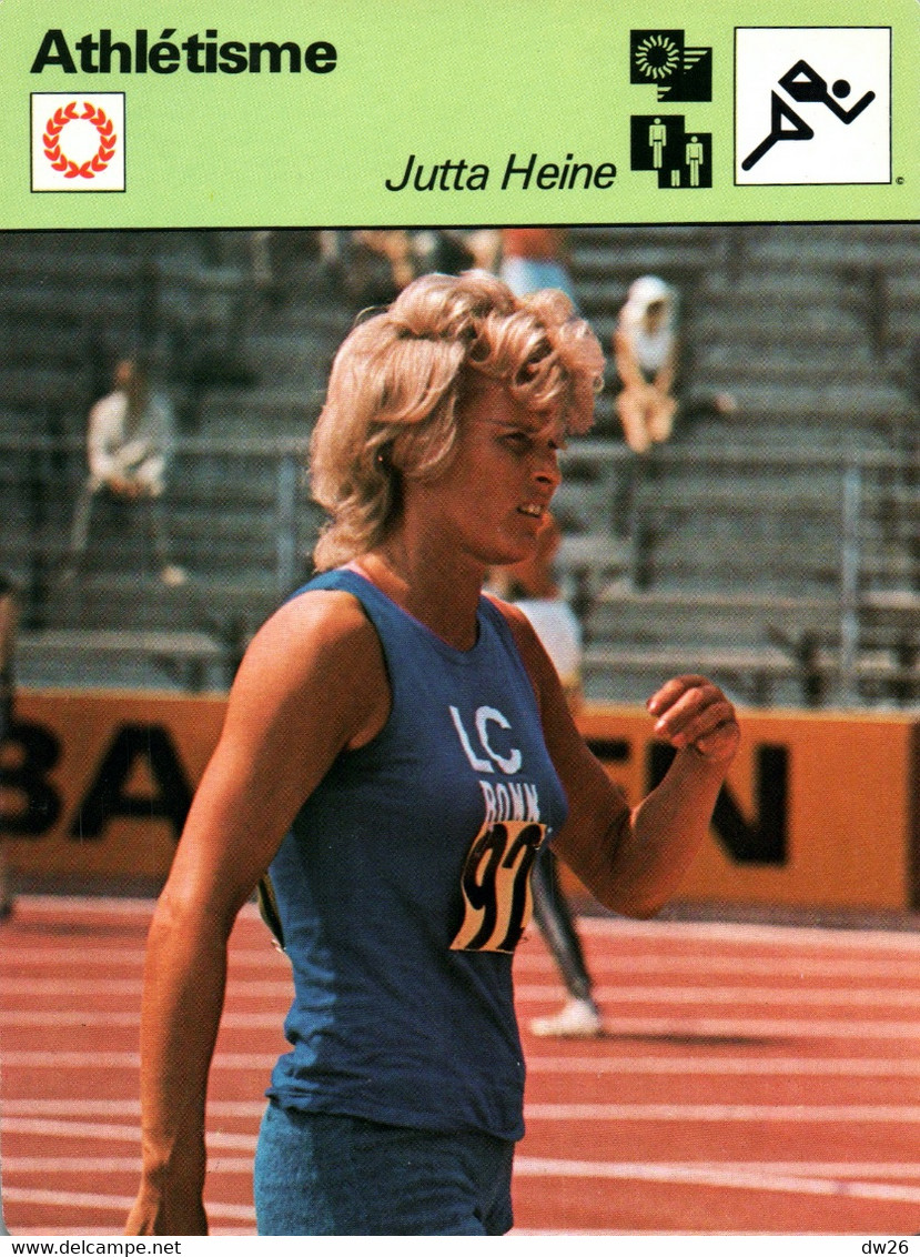 Fiche Sports: Athlétisme - Sprint: Jutta Heine (RDA) Championne D'Europe 1962 Sur 200 M - Deportes