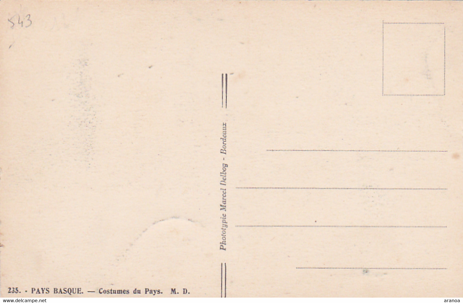 64 -- Pays Basque -- Costumes Du Pays -- Couple -- Pégarra(cruche) -- Sandales - Châle -- Béret --- 543 - Altri & Non Classificati