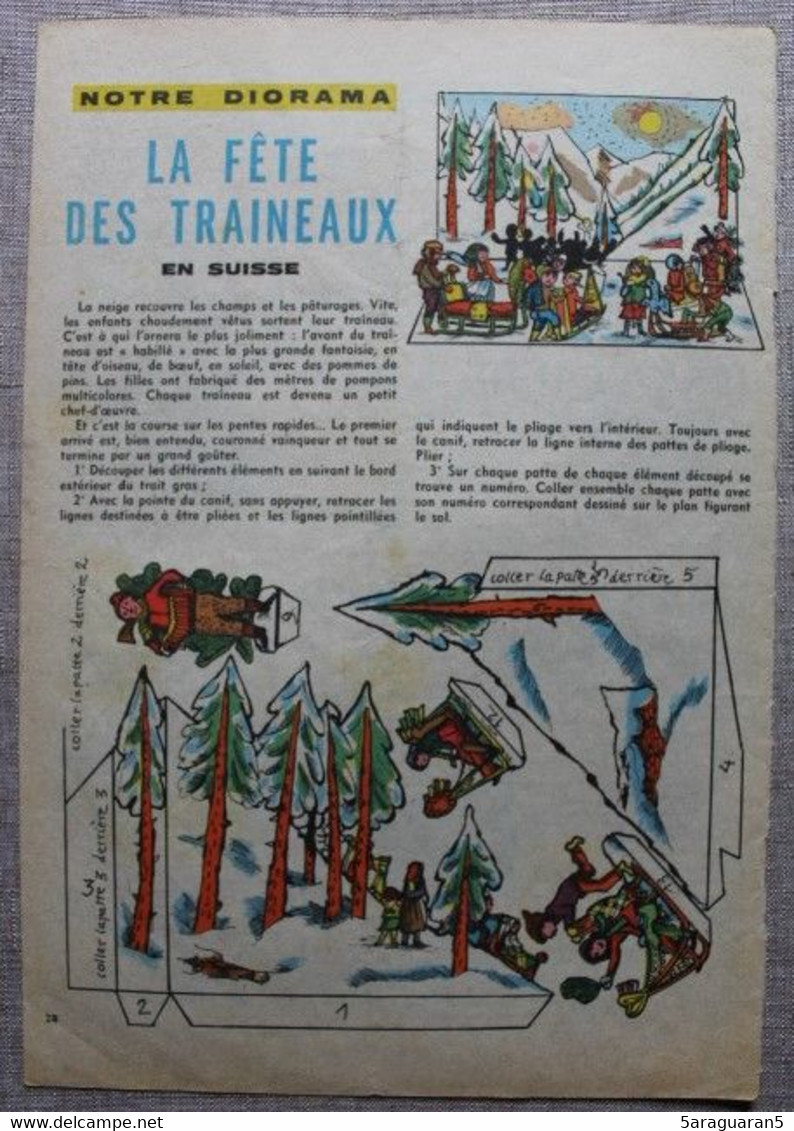 DIORAMA - Double Planches En Papier - La Fête Des Traîneaux En Suisse - Other Plans