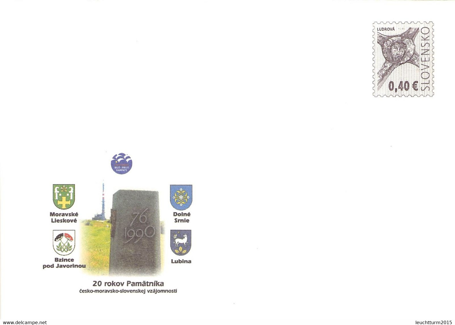 SLOVAKIA - STATIONARY ENVELOPE 2010 PAMATNIKA Unc //Q105 - Ansichtskarten