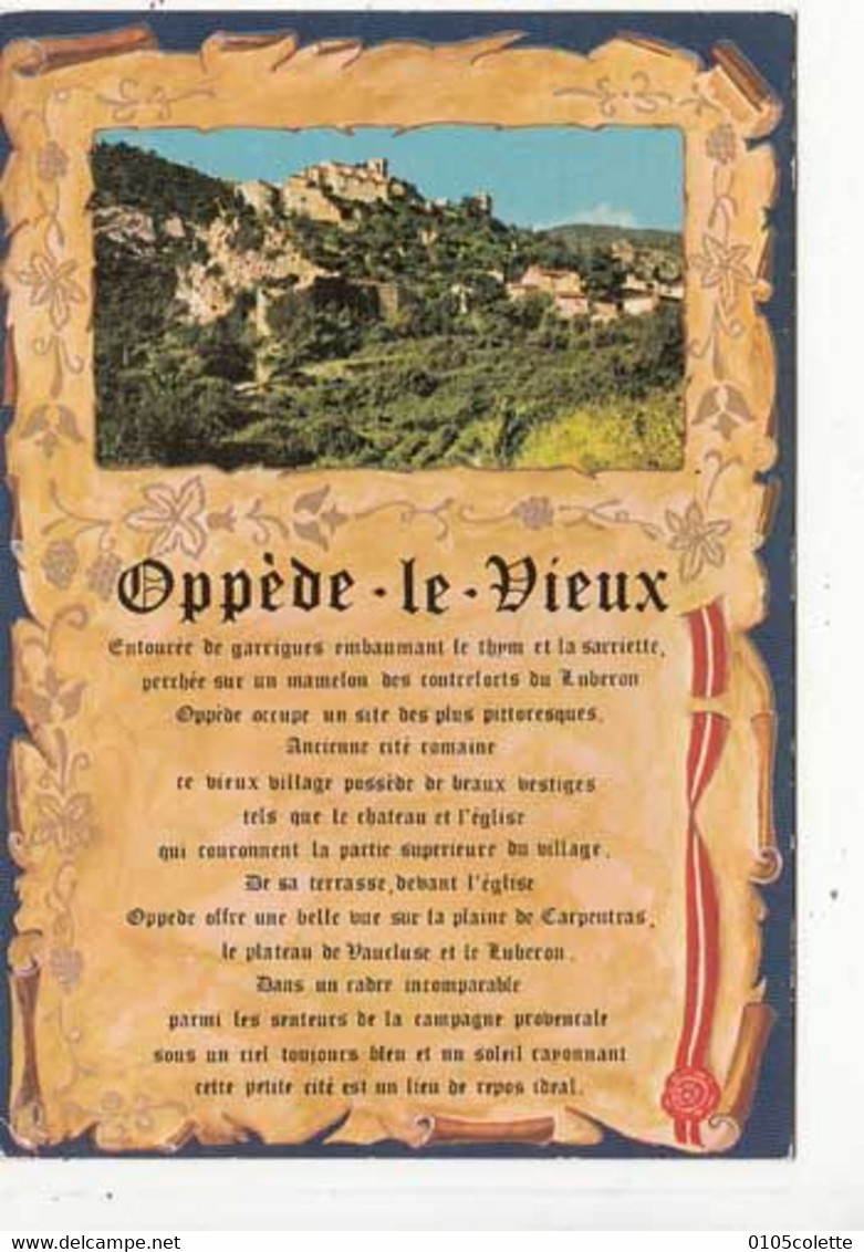 Carte France 84 - Oppede Le Vieux : Achat Immédiat - ( Cd041 ) - Oppede Le Vieux