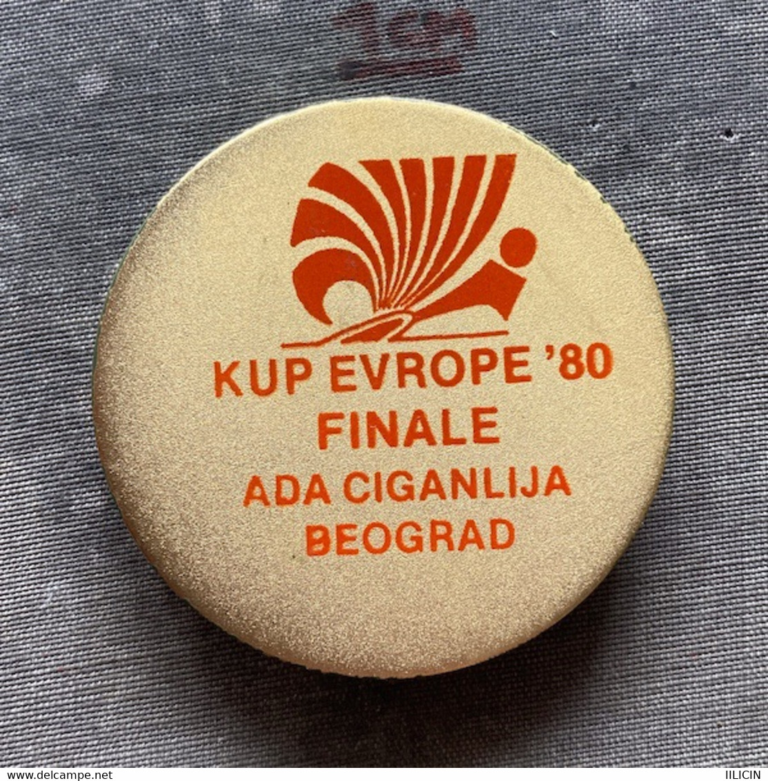 Badge Pin ZN009788 - Water Skiing European Championships Yugoslavia Serbia Belgrade 1980 - Ski Náutico