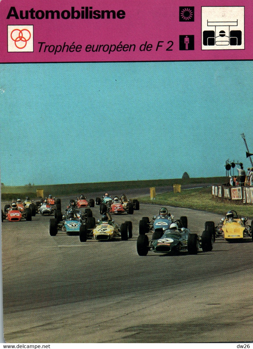 Fiche Sports: Automobilisme - Courses: Trophée Européen De F2 Sur Le Circuit De Silverstone - Editions Rencontre 1977 - Sports